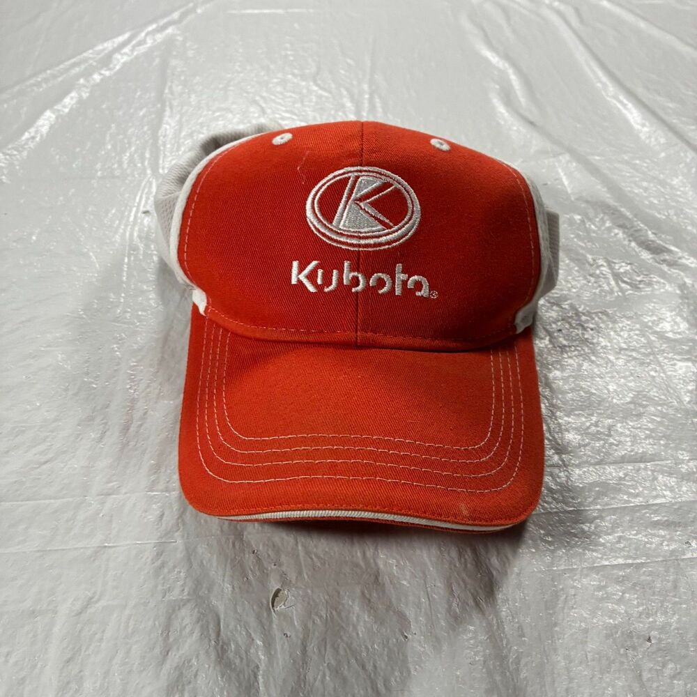 Kubota Hook and Loop Orange Hat Savannah